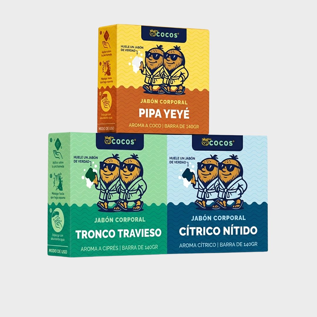 TRIO DE JABONES PERFUMADOS PARA HOMRBES MyCOCOS®
