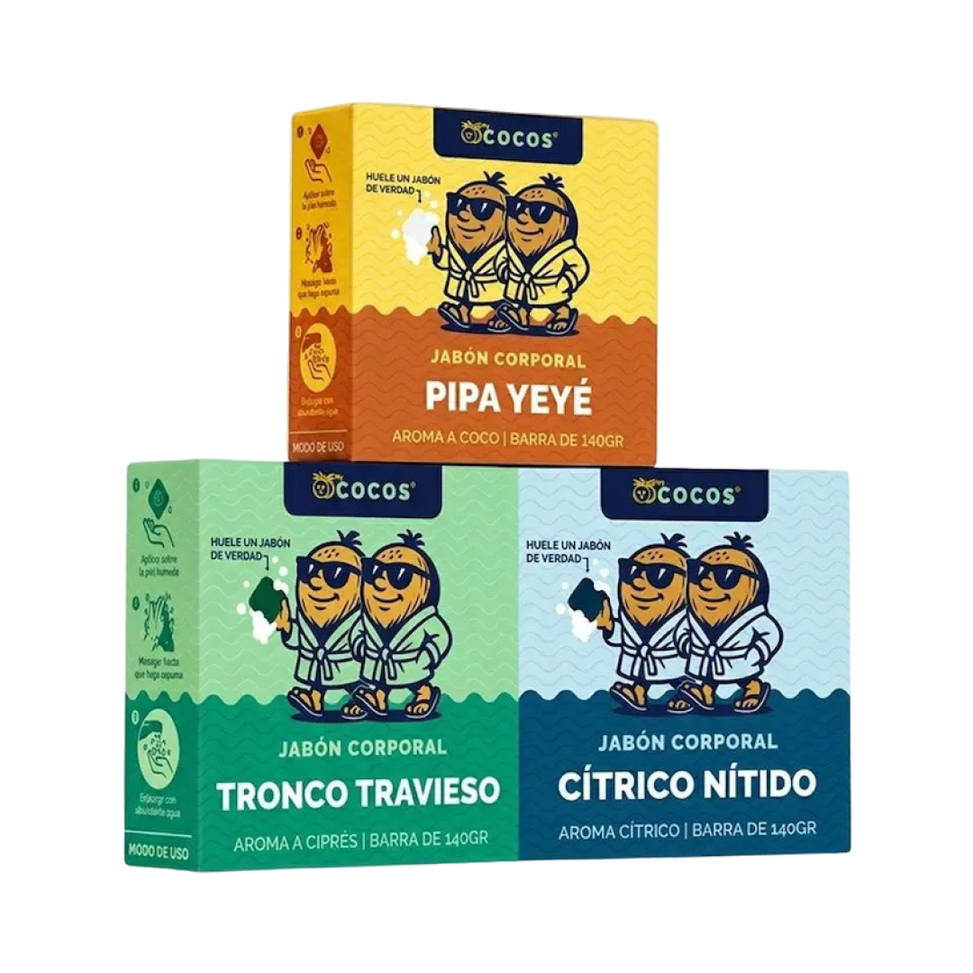 TRIO DE JABONES PERFUMADOS PARA HOMBRES MyCOCOS®