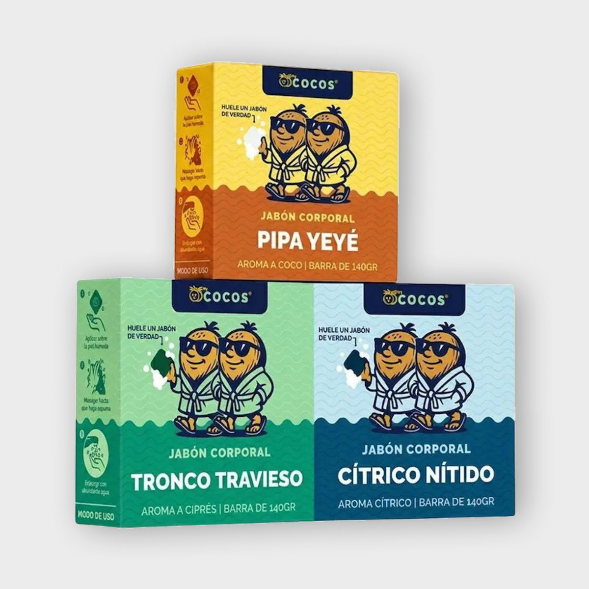TRIO DE JABONES PERFUMADOS PARA HOMBRES MyCOCOS®